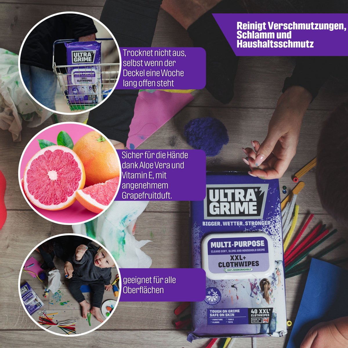 LIFE MULTI wipe (Grapefruit Duft)